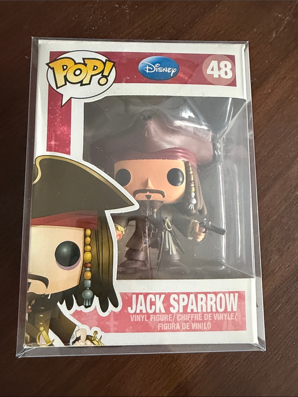 Disney Jack Sparrow Pop! Vinyl Figure - Brown, Black, Red